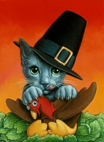 Картинка Jill bauman (12 рисунков кошек) 4