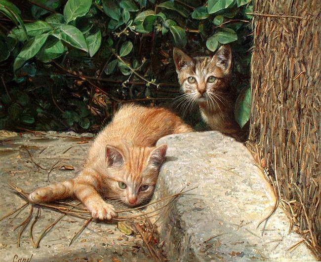 Картинка Работы художника Antonio Capel кошки 3