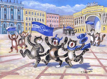 Рисунки кошек от Татьяны Родионовой 21
