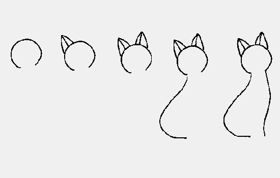Как нарисовать кошку (пособие в картинках)
