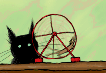 Анимационные картинки с кошкой